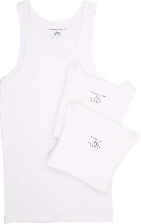 Camiseta clásica de algodón para hombre Tommy Hilfiger, 3 unidades — imagen 1