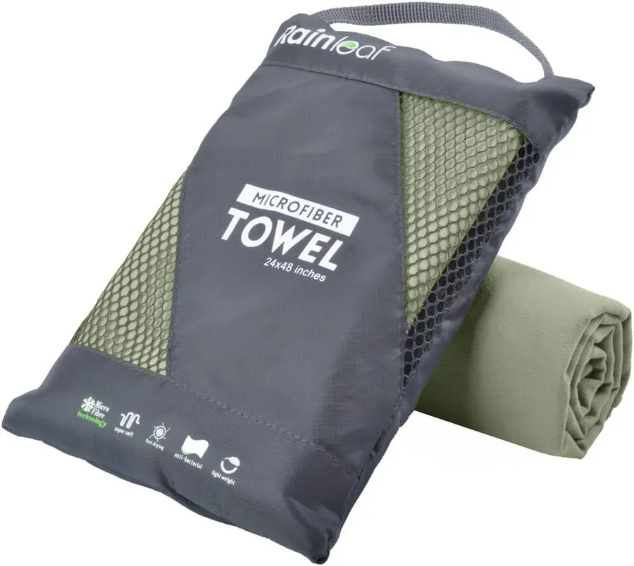 Rainleaf Toalla de microfibra de secado rápido para camping, viajes — imagen 1