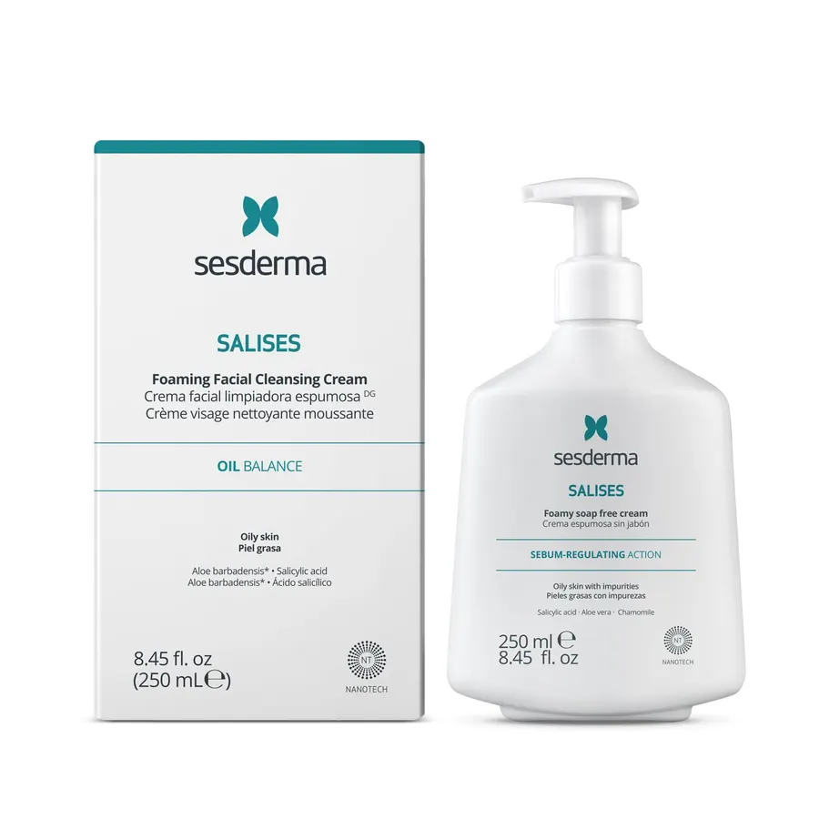 Sesderma SALISES Crema espumosa sin jabón para piel grasa — imagen 1