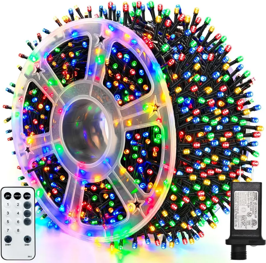 Guirnalda de 1000 luces LED de 300 pies para exteriores — imagen 1