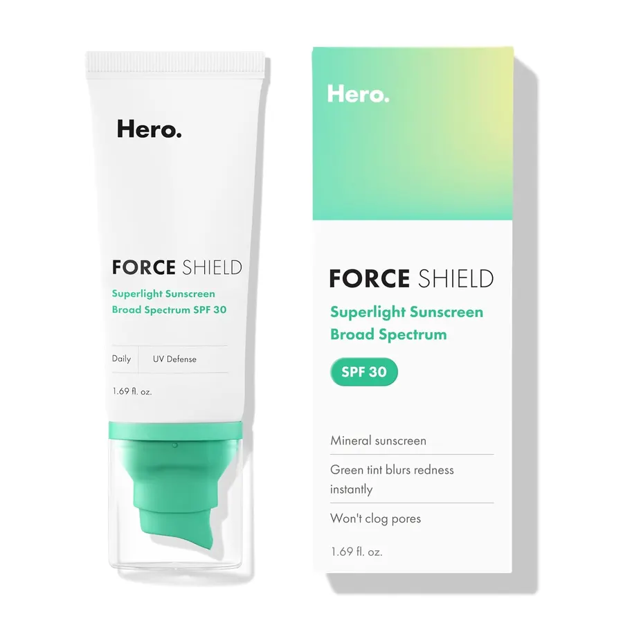 Protección Solar Hero Cosmetics Force Shield SPF 30: Ligera y sin fragancia, ideal para pieles acneicas — imagen 1