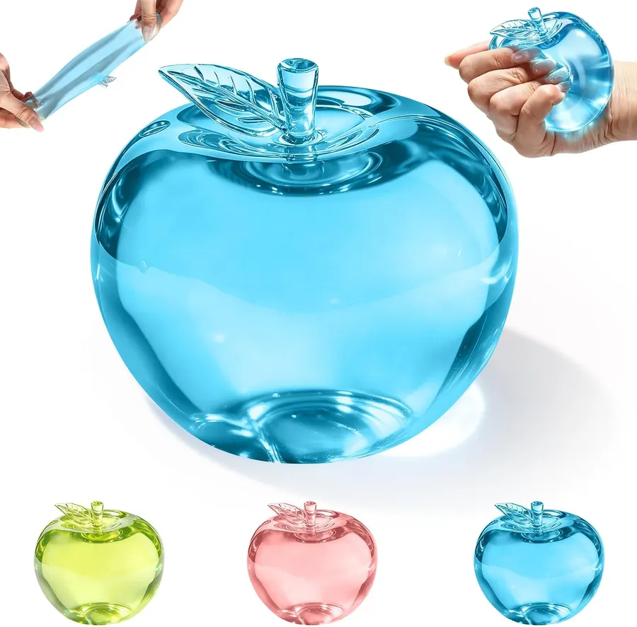 Manzana Azul Squishy Antiestrés Sensorial Rebote Lento — imagen 1