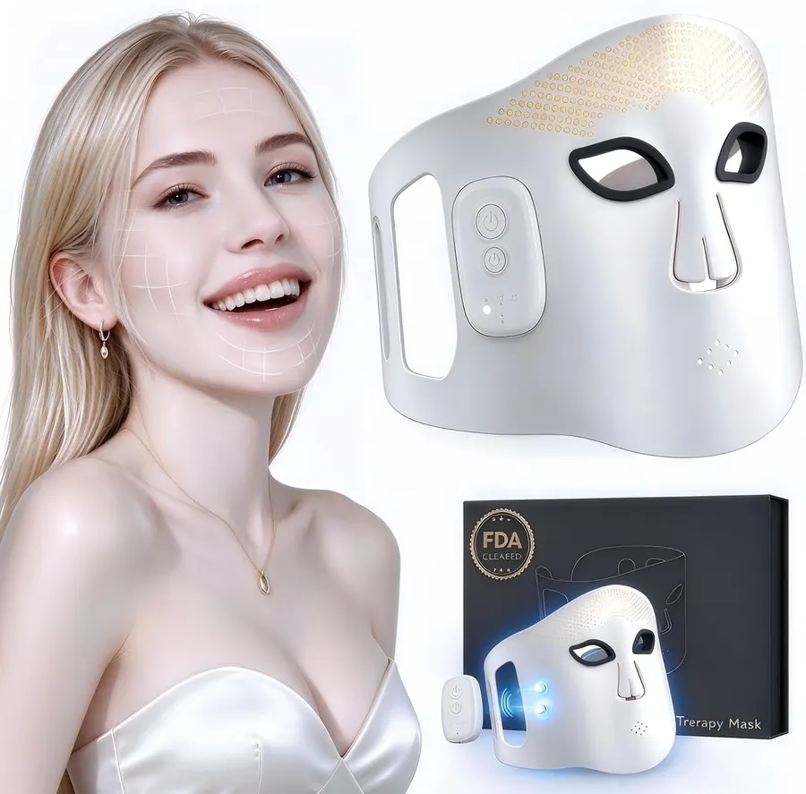 Máscara de terapia de luz roja a US$45.99 en Amazon — imagen 1