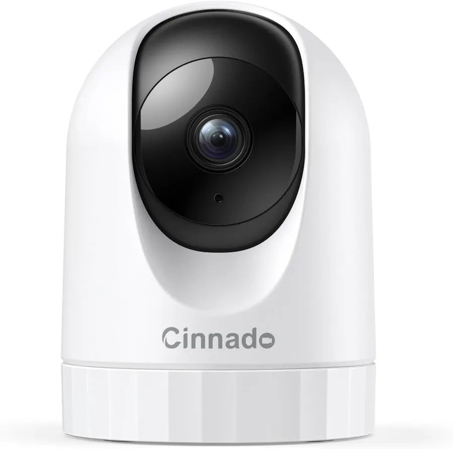 Cámara de seguridad Cinnado 2K interior 360° con audio bidireccional, visión nocturna, detección de movimiento, compatible Alexa y Google… — imagen 1