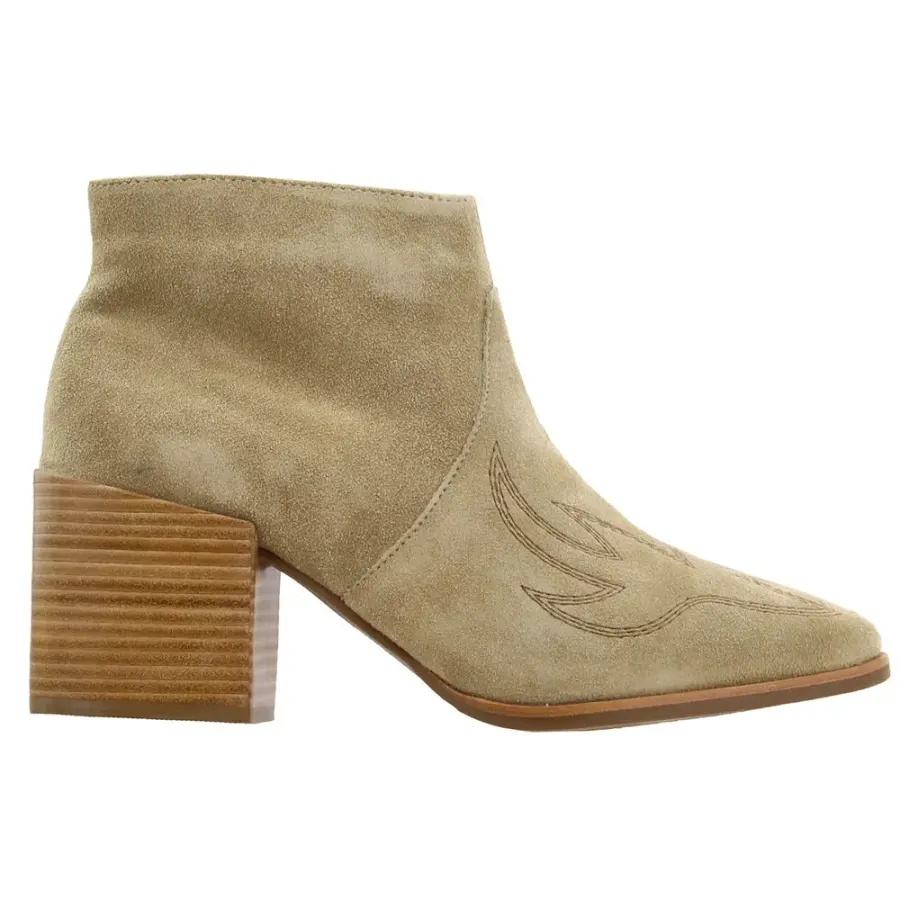 Botines Matisse Vox Bordados con Punta Afrutada y Cierre para Mujer, Talla 6 B — imagen 1