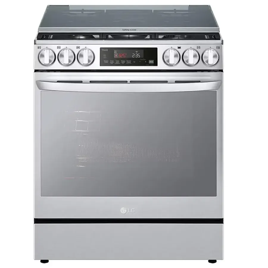 Estufa Mixta Gas natural LG De Piso 5 puestos LRGL5847S. — imagen 1