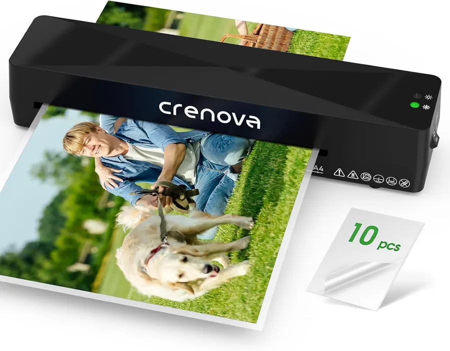 Crenova Máquina laminadora con 10 hojas de laminación — imagen 1