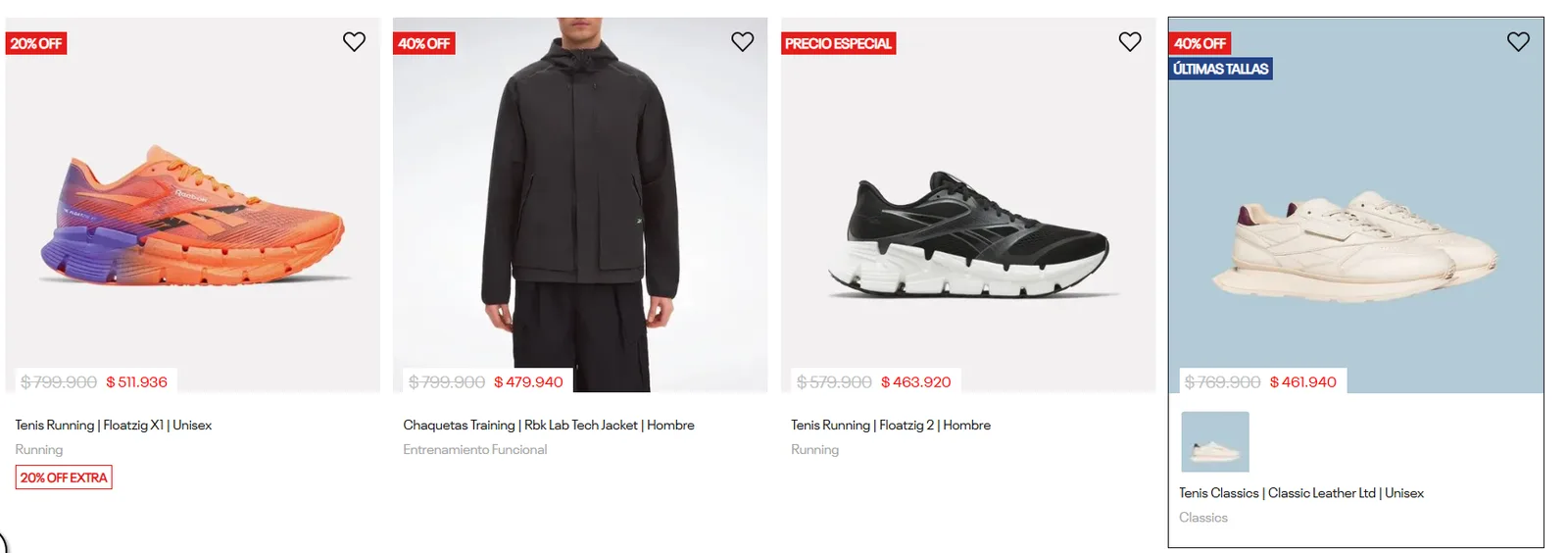 🔥 Hot Sale Reebok | Hasta 50% OFF en Tenis y Ropa Deportiva — imagen 1